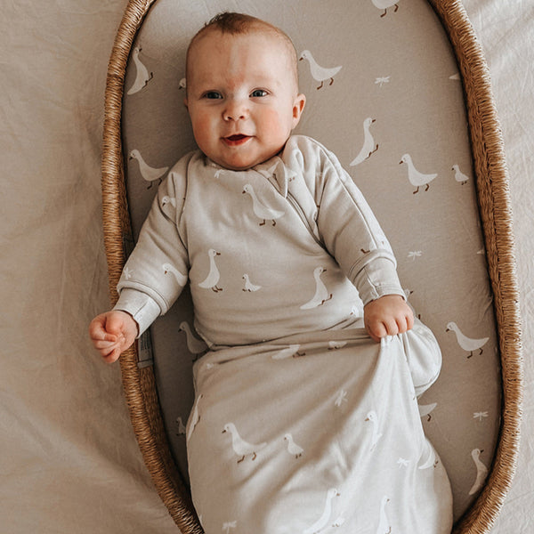günamüna Long Sleeve Transitional Swaddle Sleep Sack Duvet Bambo Goose 2.5 TOG (Min. of 2, multiples of 2)
