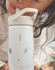 noüka Flip-Top Straw Drinking Bottle 14 Oz Henry Collection - Safari (Sold in Case of 2, Qty of 1=2 products)