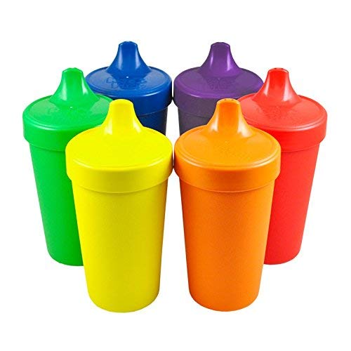 Re Play No Spill Sippy Cups | Yellow, Kelly Green, Navy, Amethyst, Red, Orange