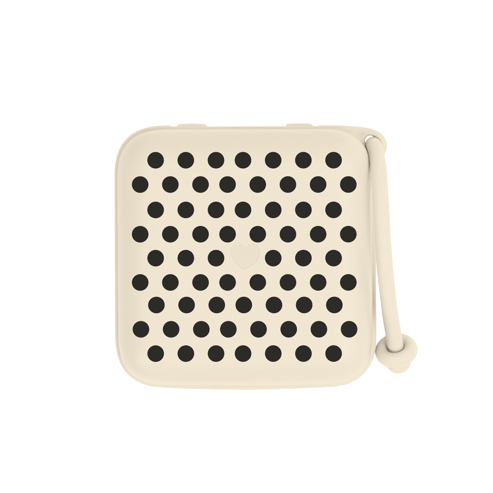 BIBS Studio Pacifier Box Polka Ivory Black (Min. of 2 PK, multiples of 2 PK)