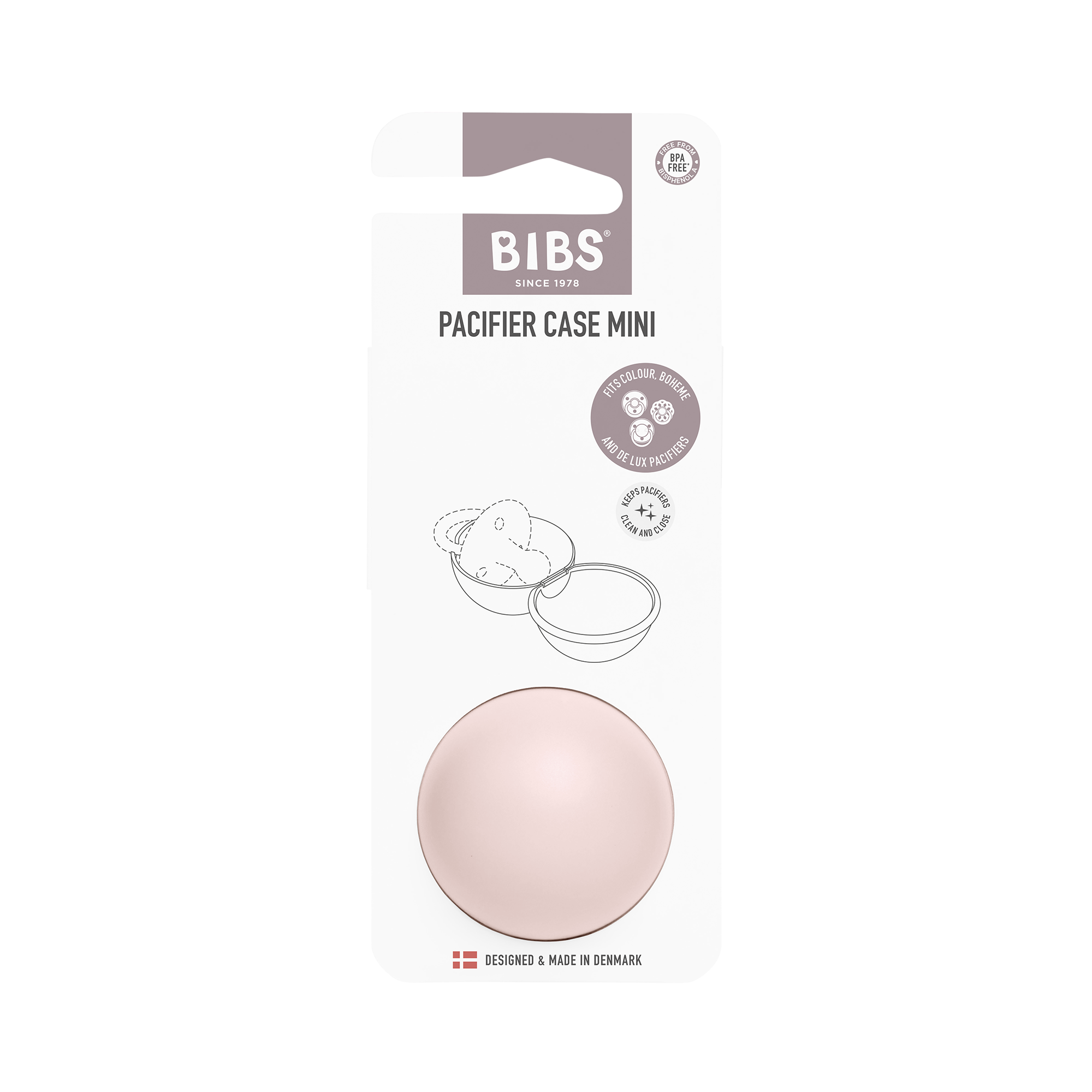 BIBS Pacifier Case Mini Petal (Min. of 2 PK, multiples of 2 PK)