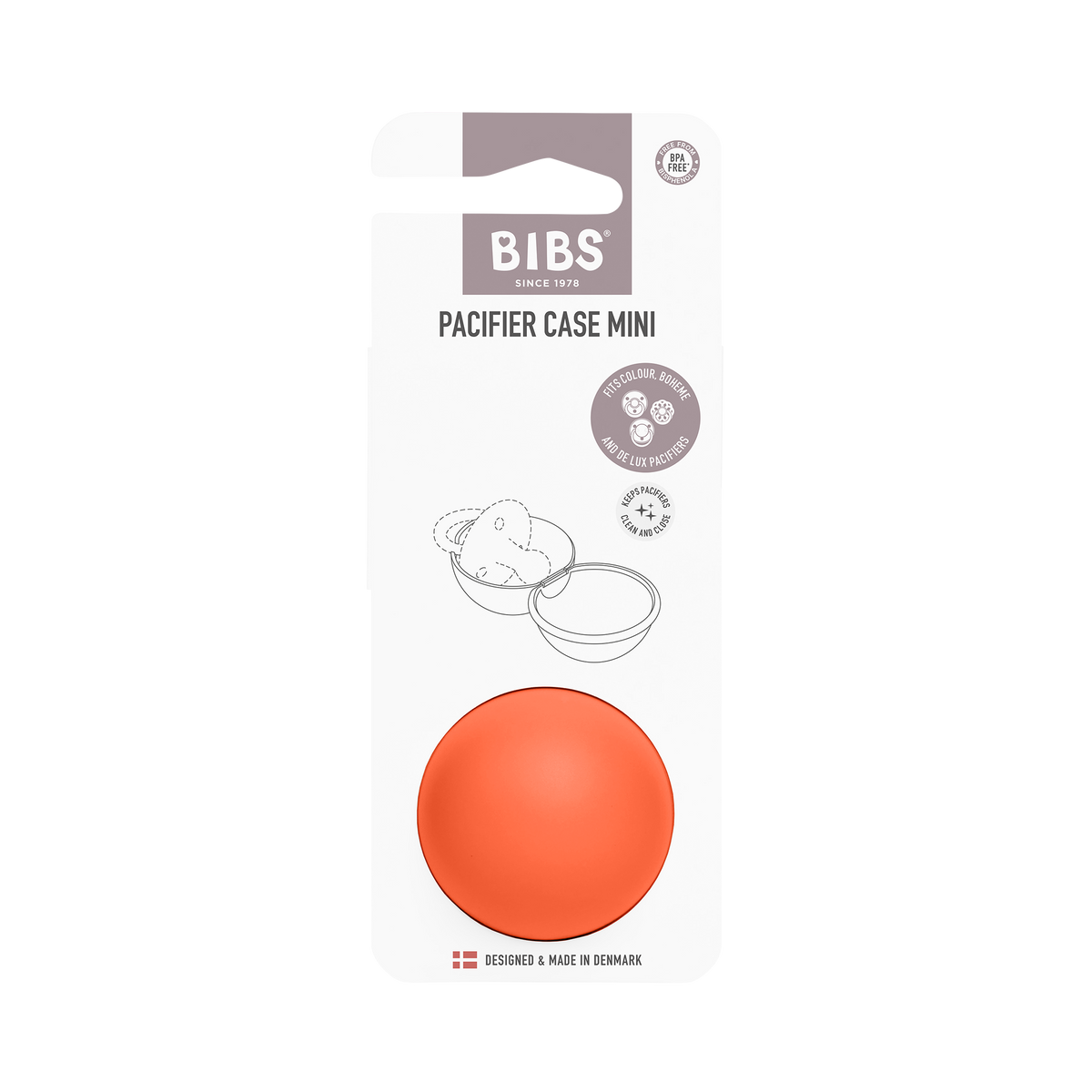 BIBS Pacifier Case Mini Tango (Min. of 2 PK, multiples of 2 PK)