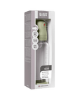 BIBS Glass Baby Bottle Round Silicone 1 pack 240 ml Medium Flow Sage (Min. of 2 PK , multiples of 2 PK)