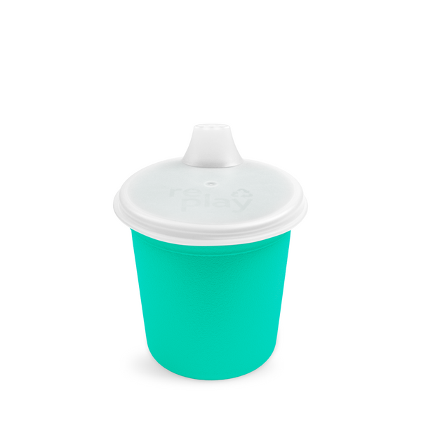 Re-Play Assembled Tiny Tumbler with Lid - Aqua (Min. of 2 PK, Multiples of 2 PK)