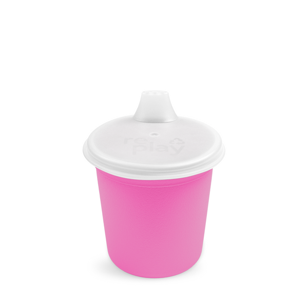 Re-Play Assembled Tiny Tumbler with Lid - Bright Pink (Min. of 2 PK, Multiples of 2 PK)