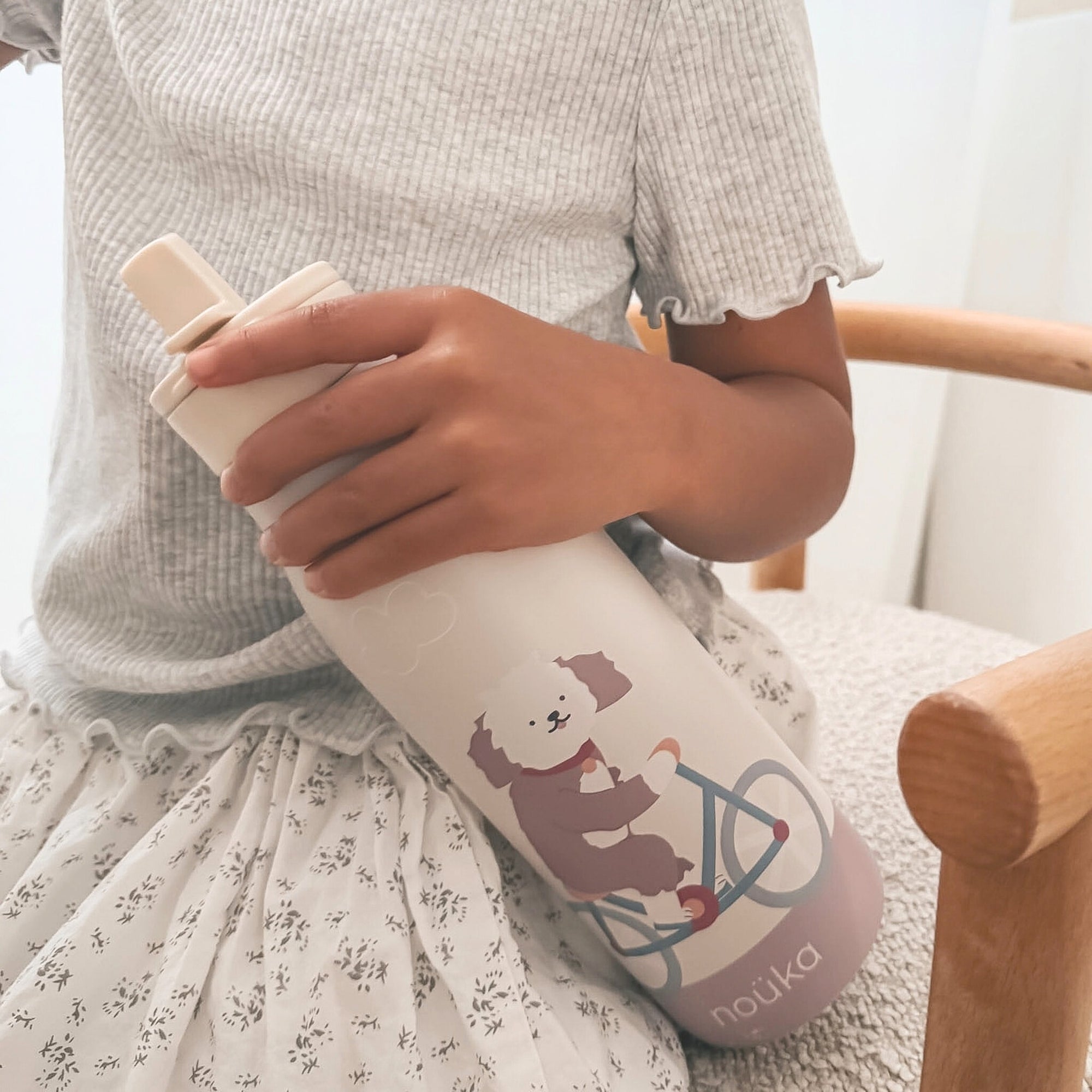 noüka Stainless Steel Drinking Bottle 16 Oz Daisy Collection - Milo The Dog (Min. of 2 PK, Multiples of 2 PK)