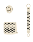 BIBS Gift Set Polka Soothe & Go Latex Size 2 Ivory Black (Min. of 2 PK , multiples of 2 PK)