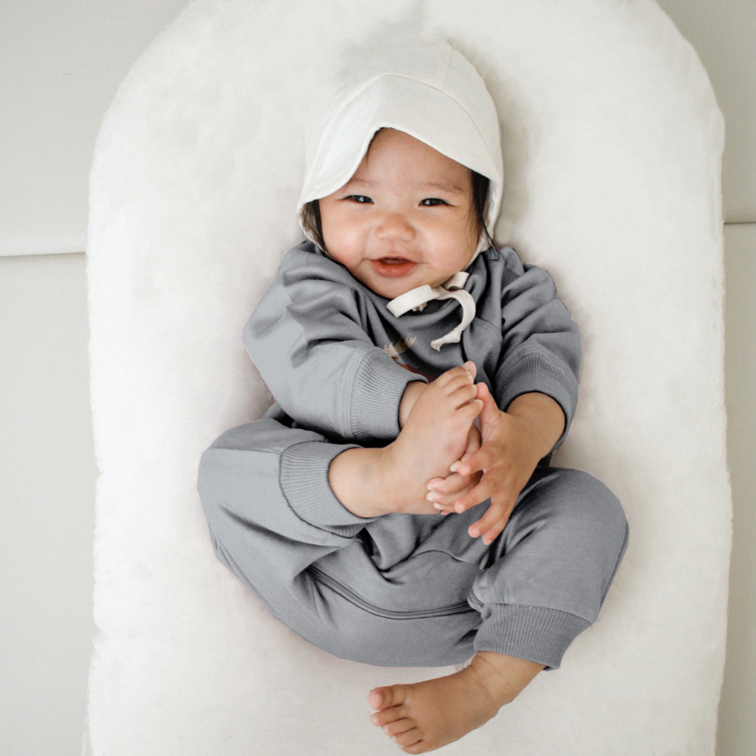 günamüna Fleece Jumpsuit Moose (Min. of 2, multiples of 2)