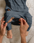 günamüna Fleece Sweatsuit Blue Stripes (Min. of 2, multiples of 2)