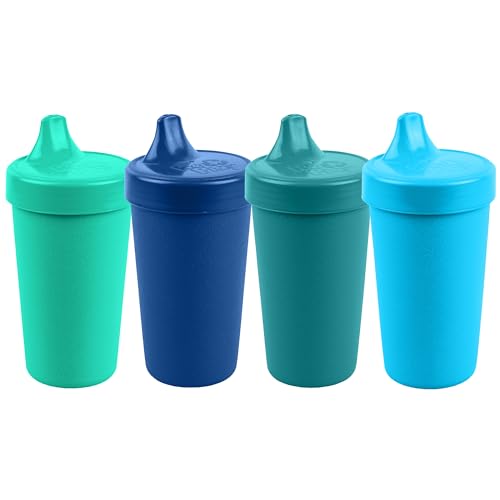 Re Play No Spill Sippy Cups | Sky Blue, Aqua, Navy, Teal