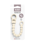 BIBS Pacifier Clip Beaded Ivory (Min. of 2 PK, multiples of 2 PK)