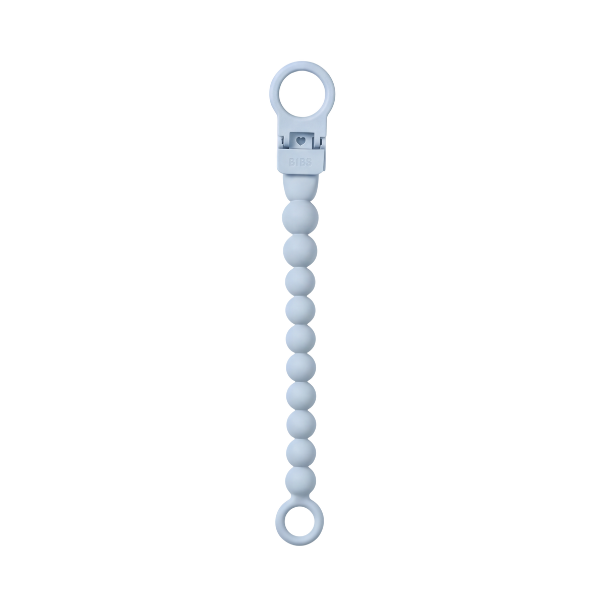 BIBS Pacifier Clip Beaded Baby Blue (Min. of 2 PK, multiples of 2 PK)