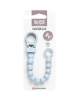 BIBS Pacifier Clip Beaded Baby Blue (Min. of 2 PK, multiples of 2 PK)