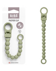 BIBS Pacifier Clip Beaded Sage (Min. of 2 PK, multiples of 2 PK)