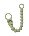 BIBS Pacifier Clip Beaded Sage (Min. of 2 PK, multiples of 2 PK)