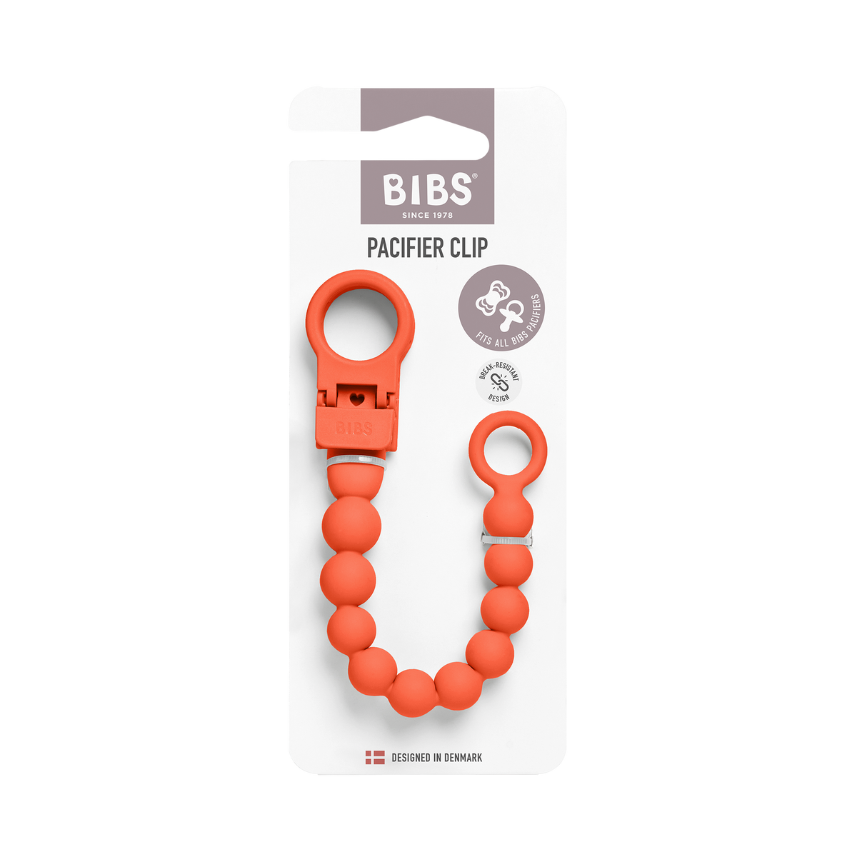 BIBS Pacifier Clip Beaded Tango (Min. of 2 PK, multiples of 2 PK)
