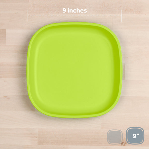 Re-Play Flat Plate 9''- Lime (Min. of 2 PK, Multiples of 2 PK)