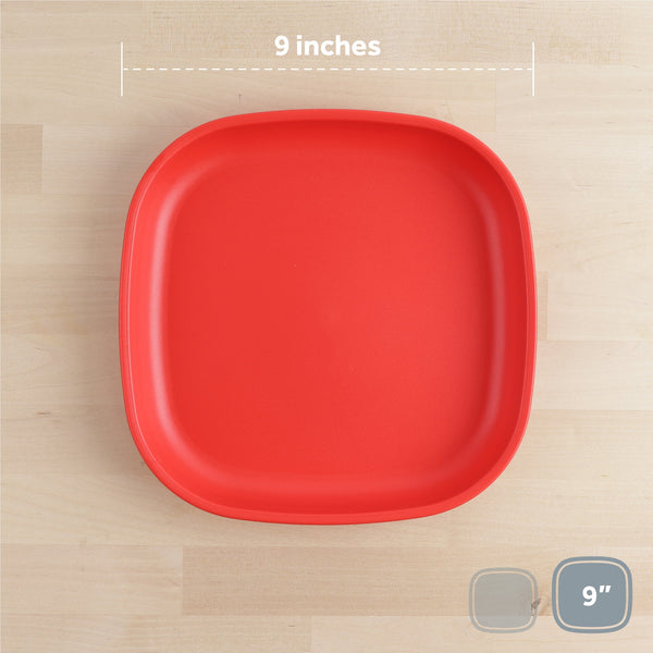 Re-Play Flat Plate 9''- Red  (Min. of 2 PK, Multiples of 2 PK)