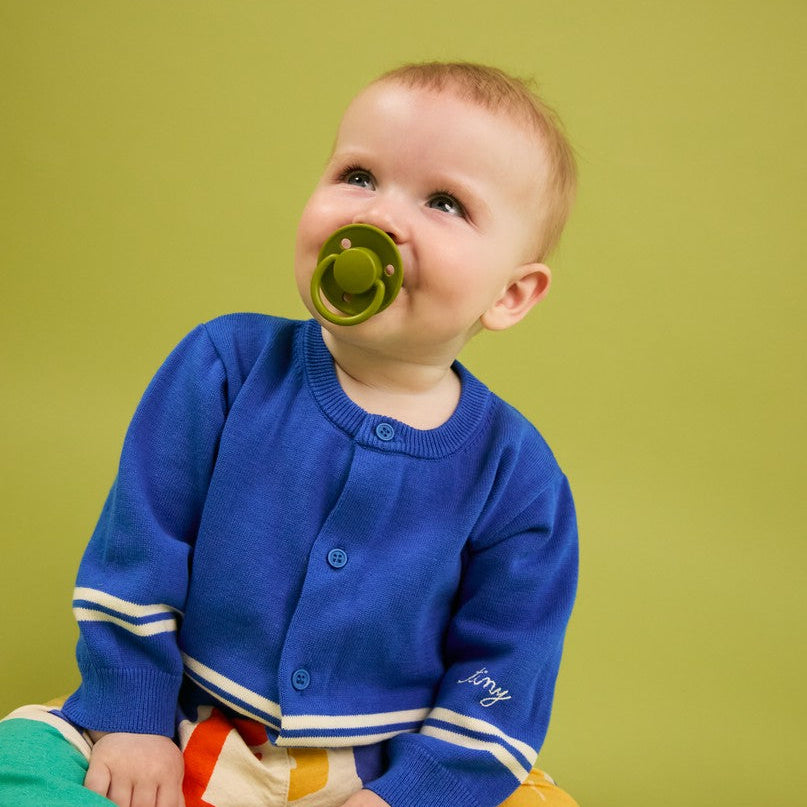 BIBS Pacifier De Lux Silicone 2 PK Wasabi/Pale Butter ONE SIZE (Min. of 2 PK, multiples of 2 PK)