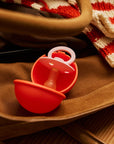 BIBS Colour Pacifier Round Latex Vanilla & Pacifier Case Mini Dark Oak (Min. of 2 PK, multiples of 2 PK)