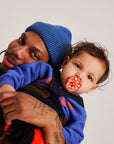 BIBS Pacifier Studio Colour 2 PACK Polka Ivory/Tango (Min. of 2 PK, multiples of 2 PK)