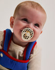 BIBS Pacifier Studio Colour 2 PACK Polka Ivory/Deep Space (Min. of 2 PK, multiples of 2 PK)