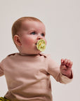 BIBS Pacifier Studio Colour 2 PACK Polka Luna/Wasabi (Min. of 2 PK, multiples of 2 PK)