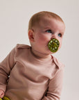 BIBS Pacifier Studio Colour 2 PACK Polka Luna/Wasabi (Min. of 2 PK, multiples of 2 PK)