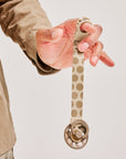 BIBS Studio Pacifier Clip Loop Polka Mega Vanilla Dark Oak(Min. of 2 PK , multiples of 2 PK)