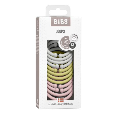 BIBS Loops 12 PK Haze / Meadow / Blossom ONE SIZE (Min. of 2 PK, multiples of 2 PK)