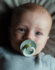 BIBS Pacifier Original COLOUR Latex 2 PK Sage GLOW/Pine GLOW (Min. of 2 PK, multiples of 2 PK)
