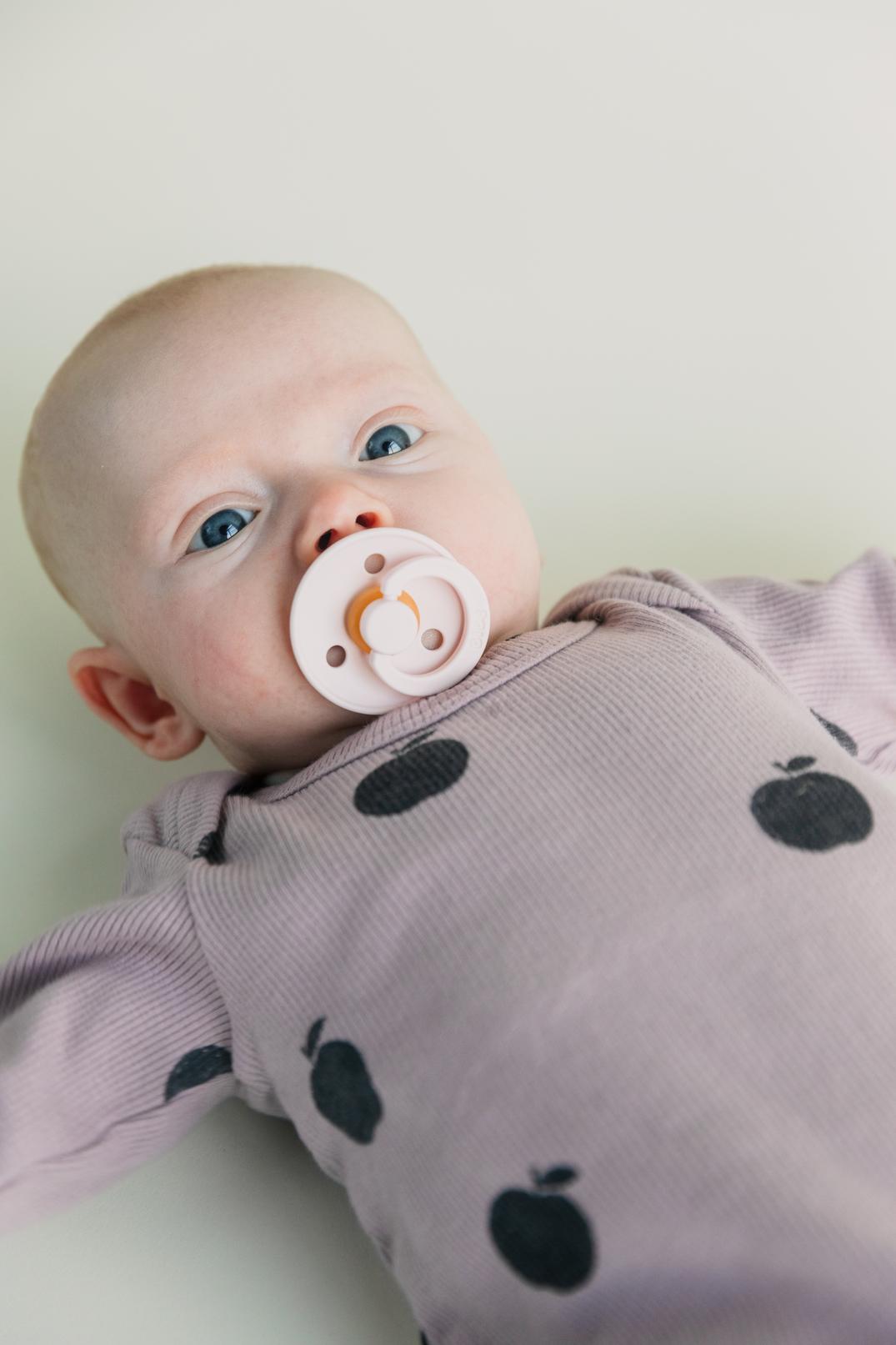 BIBS Pacifier Original COLOUR Latex 2 PK Petal/Baby Pink (Min. of 2 PK, multiples of 2 PK)