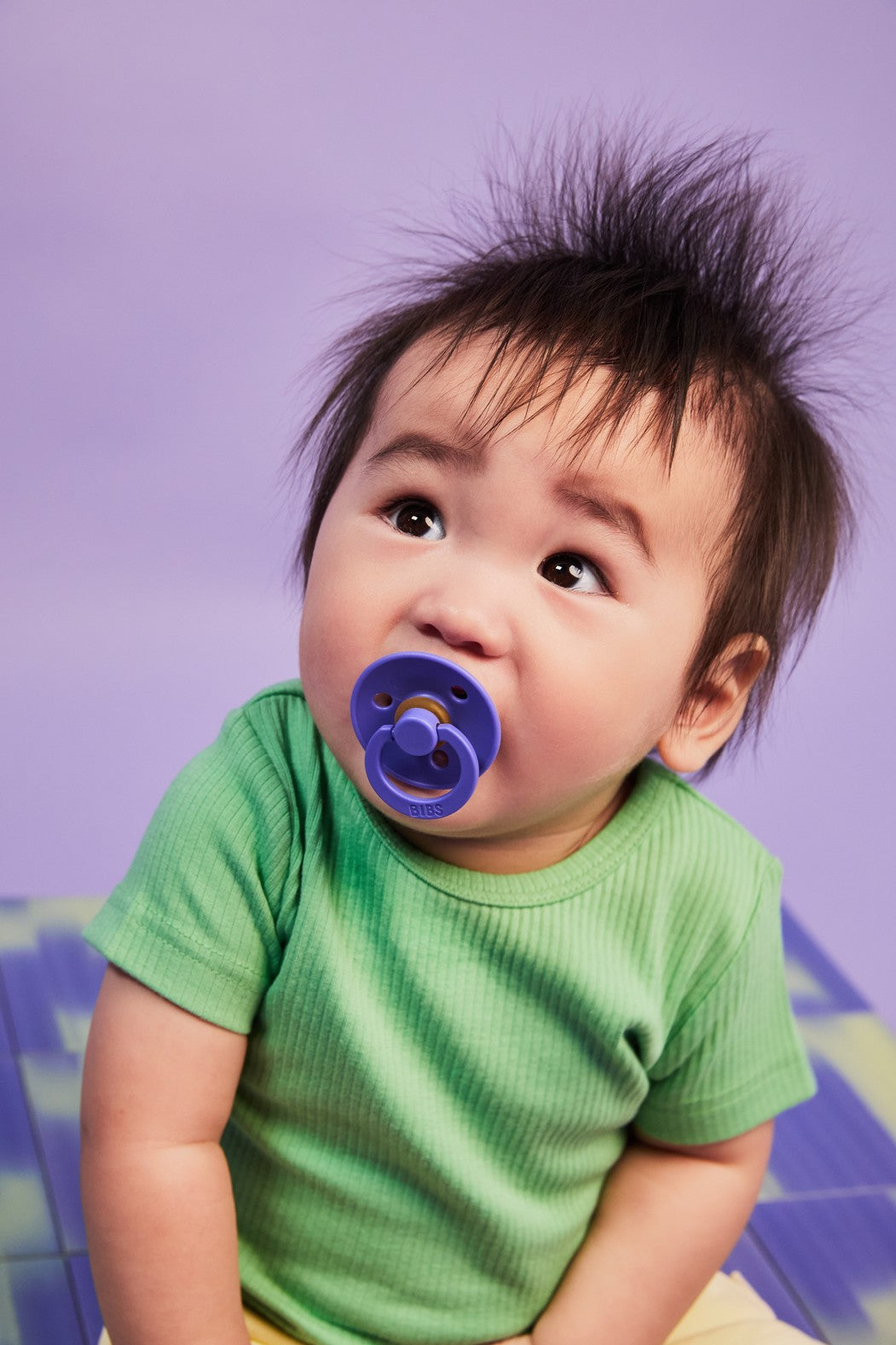 BIBS Pacifier Original COLOUR  Latex 2 PK Hush/Grape (Min. of 2 PK, multiples of 2 PK)