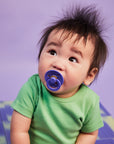 BIBS Pacifier Original COLOUR  Latex 2 PK Hush/Grape (Min. of 2 PK, multiples of 2 PK)