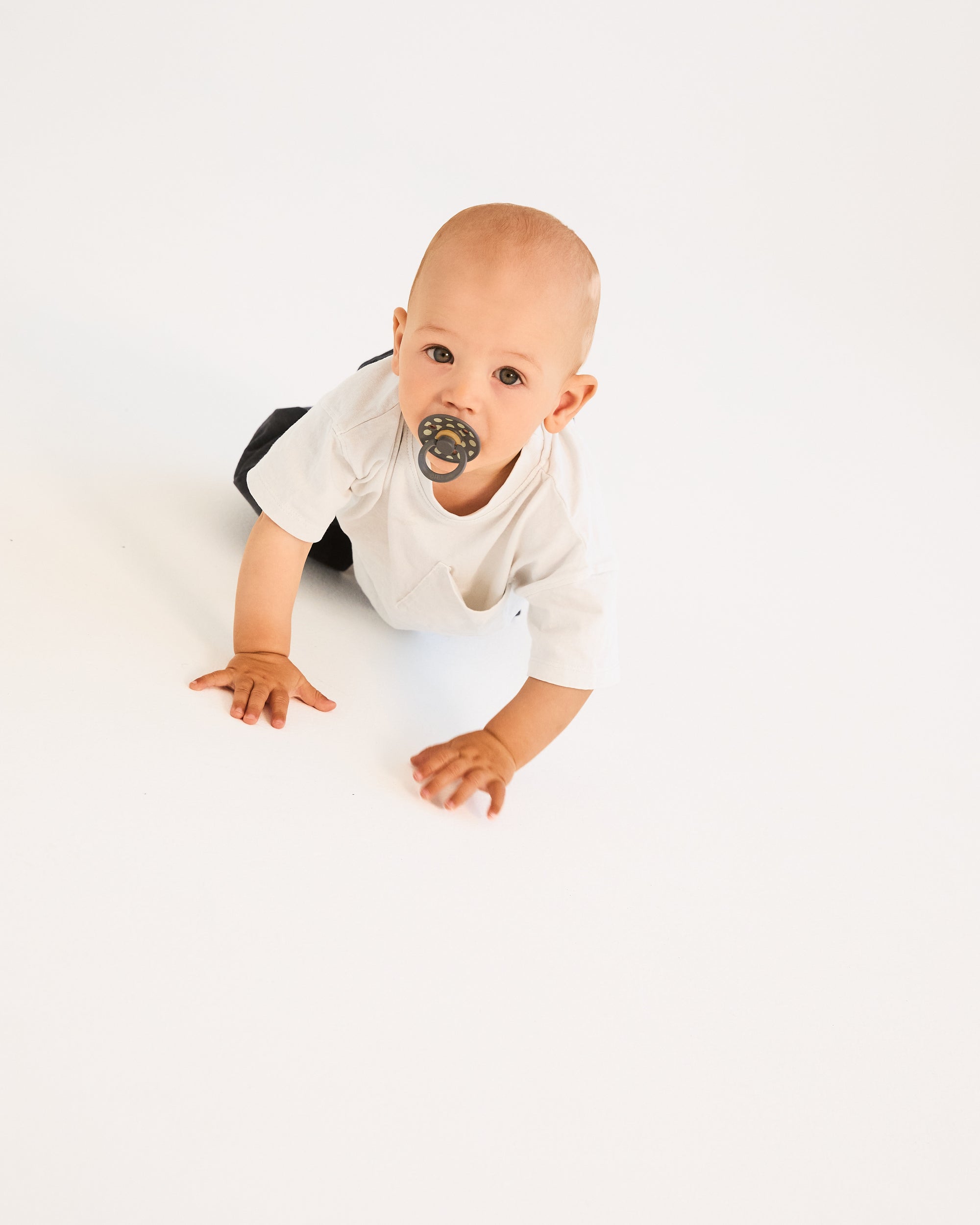 BIBS Pacifier Studio Colour 2 PACK Polka - Baby Blue/Steel Blue (Min. of 2 PK, multiples of 2 PK)