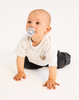 BIBS Pacifier Studio Colour 2 PACK Polka - Baby Blue/Steel Blue (Min. of 2 PK, multiples of 2 PK)