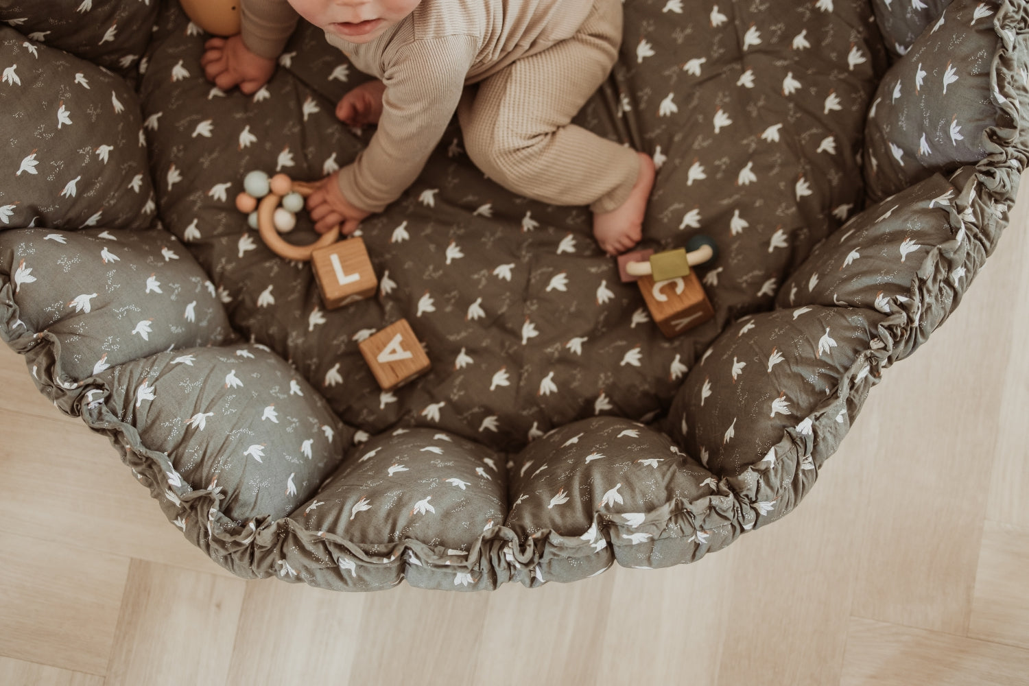 Play&amp;Go Bloom Birds organic babymat (Min of 1, multiples of 1)