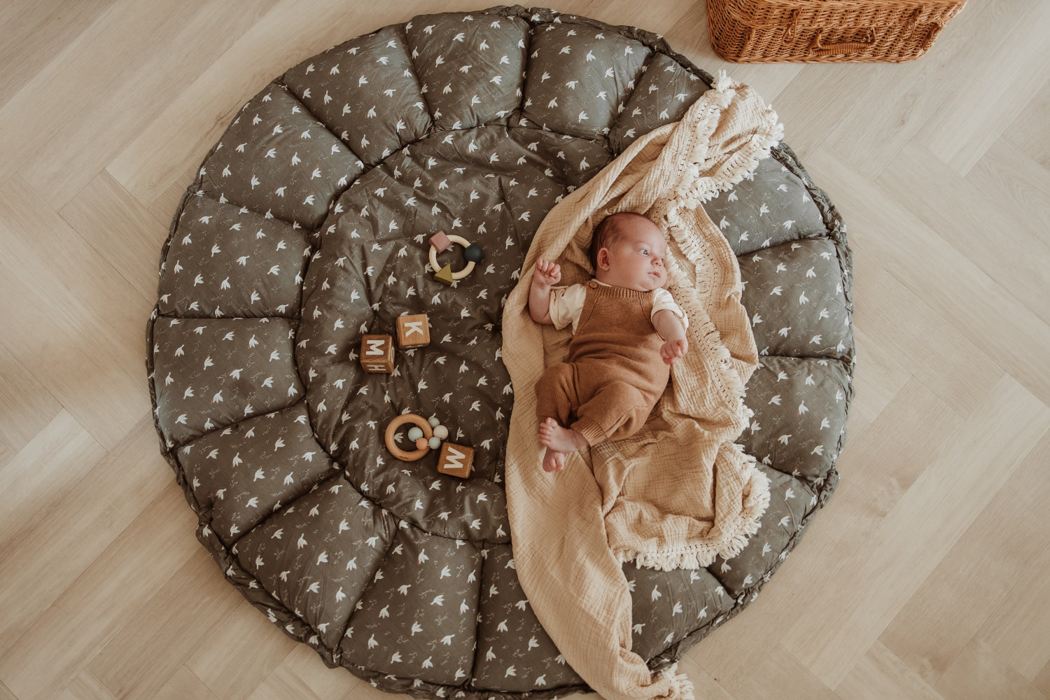 Play&amp;Go Bloom Birds organic babymat (Min of 1, multiples of 1)