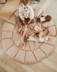 Play&Go Bloom Stripes Brown organic babymat (Min of 1, multiples of 1)