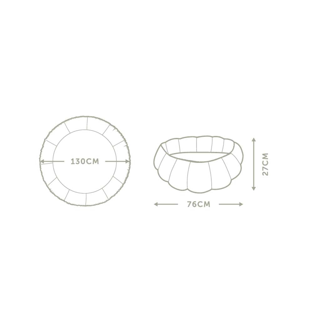 Play&amp;Go Bloom Dusty blue organic babymat (Min of 1, multiples of 1)