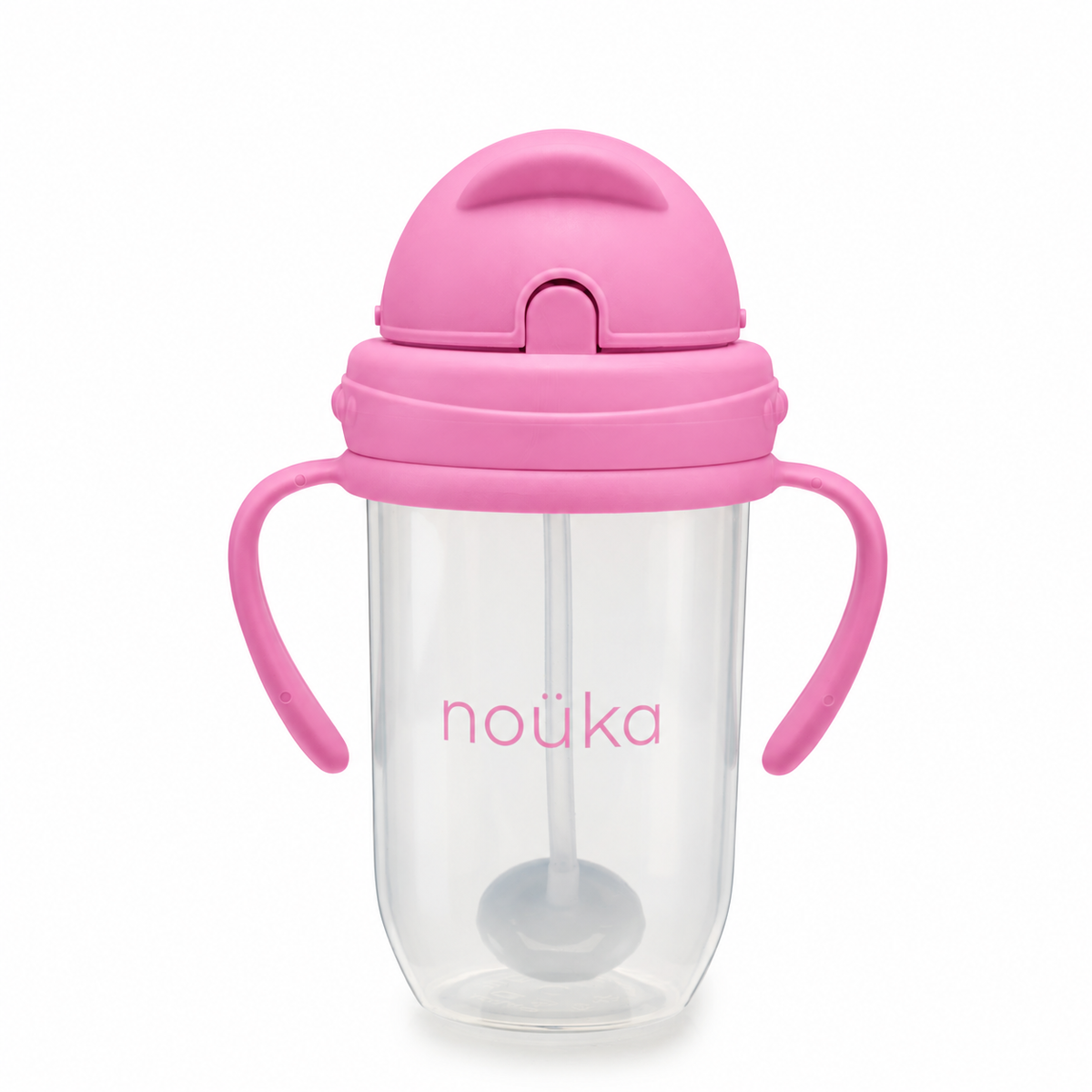 noüka Non-Spill Weighted Straw Cup  9 oz - Blossoms (Sold in Case of 2, Qty of 1=2 products)