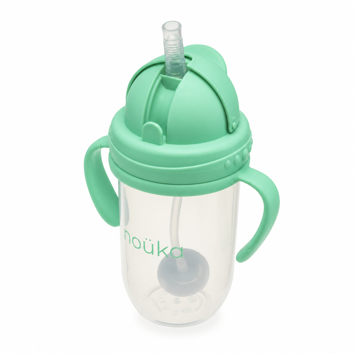 noüka Non-Spill Weighted Straw Cup  9 oz - Ocean Mist (Sold in Case of 2, Qty of 1=2 products)