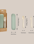noüka Reusable Utensil Set & Carry Case - Leaf (Sold in Case of 2, Qty of 1=2 products)