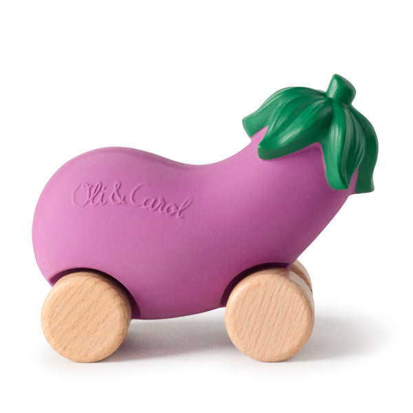 Oli & Carol Emma The Eggplant Baby Car Toy (Min. of 2 PK, multiples of 2 PK)