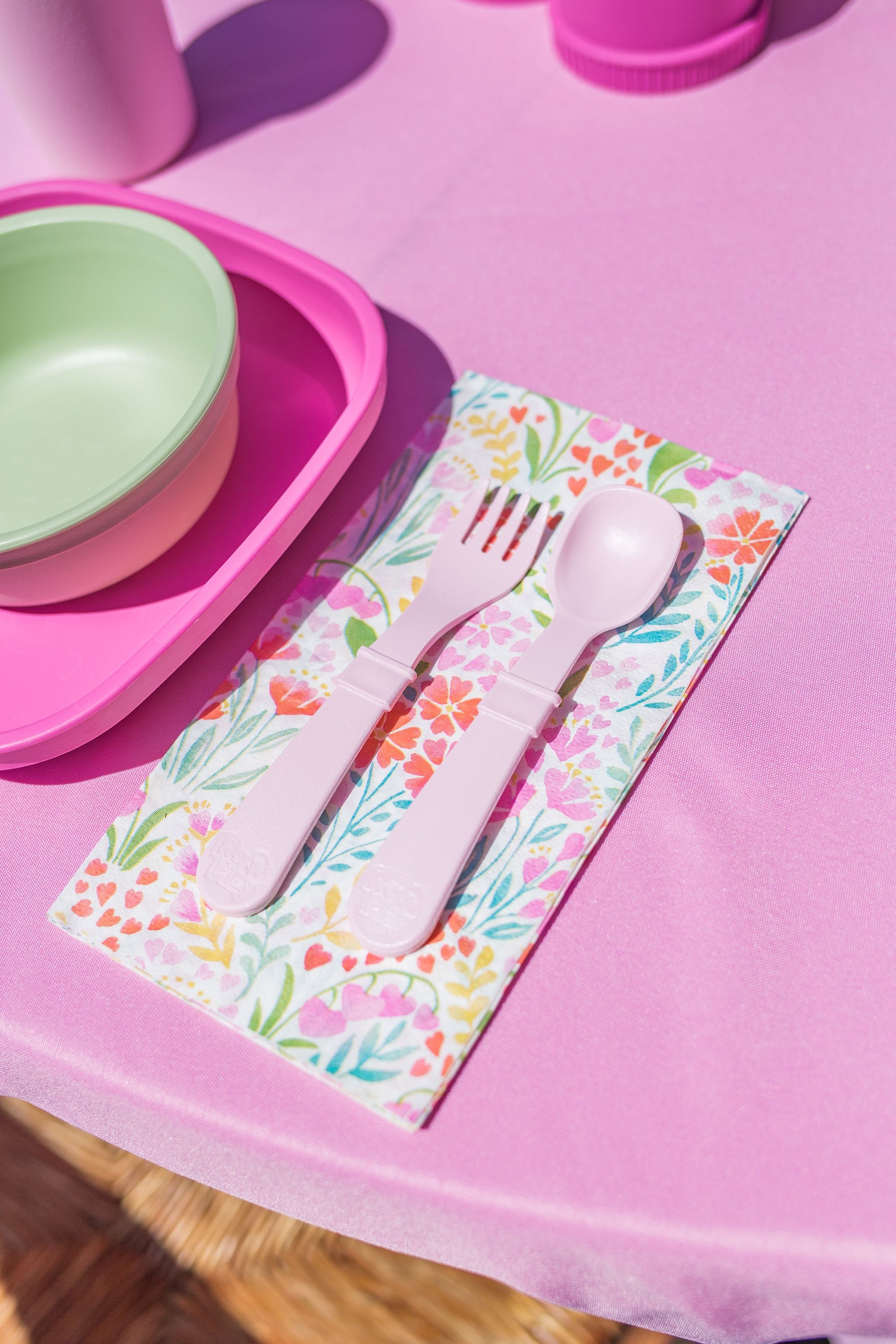 Re-Play 8 PK Packaged Utensils - Leaf Min. of 2 PK, Multiples of 2 PK)