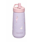 noüka Flip-Top Straw Drinking Bottle 14 Oz Henry Collection - Ballerina (Sold in Case of 2, Qty of 1=2 products)
