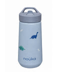 noüka Flip-Top Straw Drinking Bottle 14 Oz Henry Collection - Dino (Sold in Case of 2, Qty of 1=2 products)