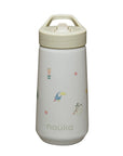 noüka Flip-Top Straw Drinking Bottle 14 Oz Henry Collection - Sloth (Sold in Case of 2, Qty of 1=2 products)