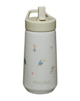 noüka Flip-Top Straw Drinking Bottle 14 Oz Henry Collection - Sloth (Sold in Case of 2, Qty of 1=2 products)
