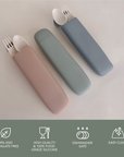noüka Reusable Utensil Set & Carry Case - Leaf (Sold in Case of 2, Qty of 1=2 products)